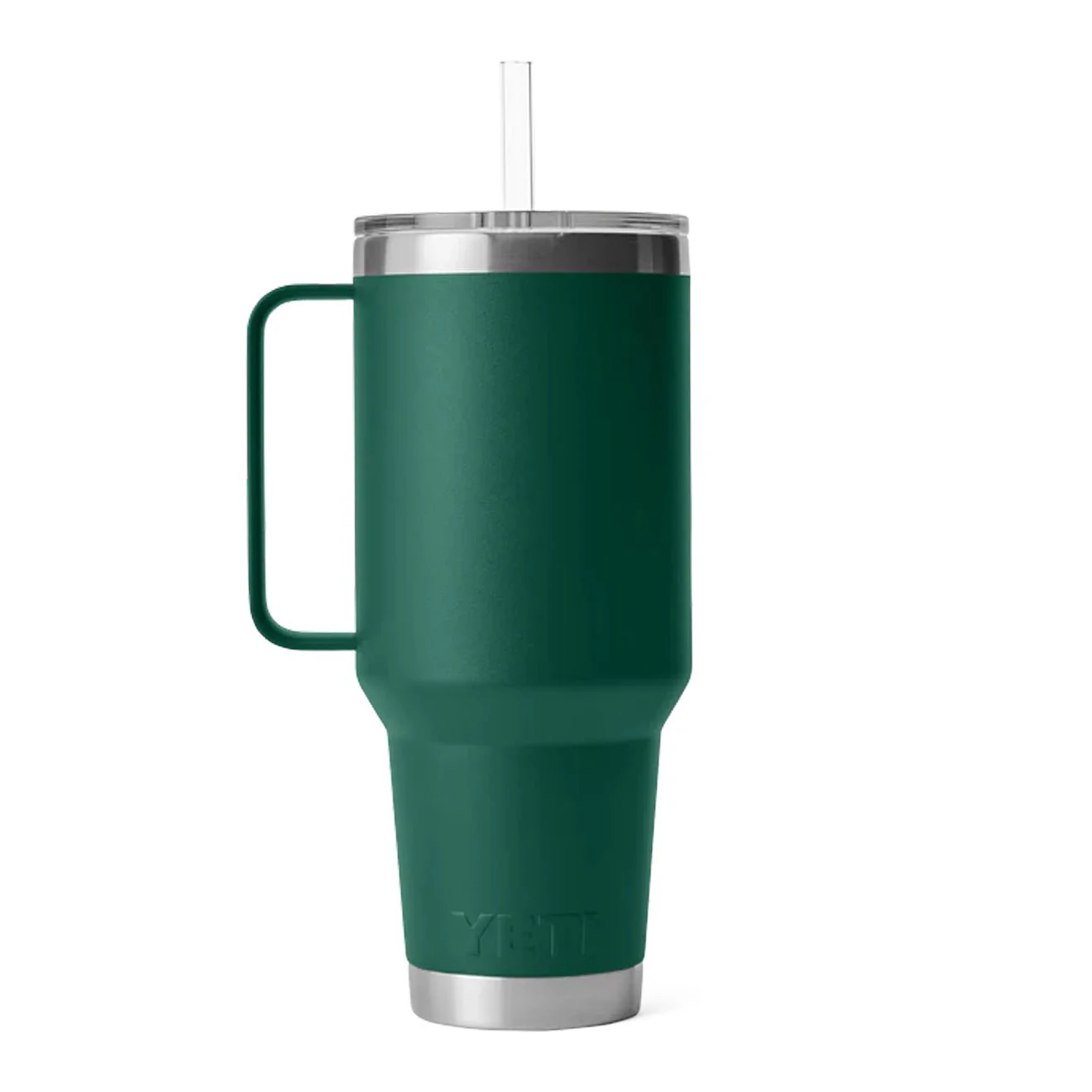 YETI Rambler 42oz Straw Mug Black Forest Green - Image 2