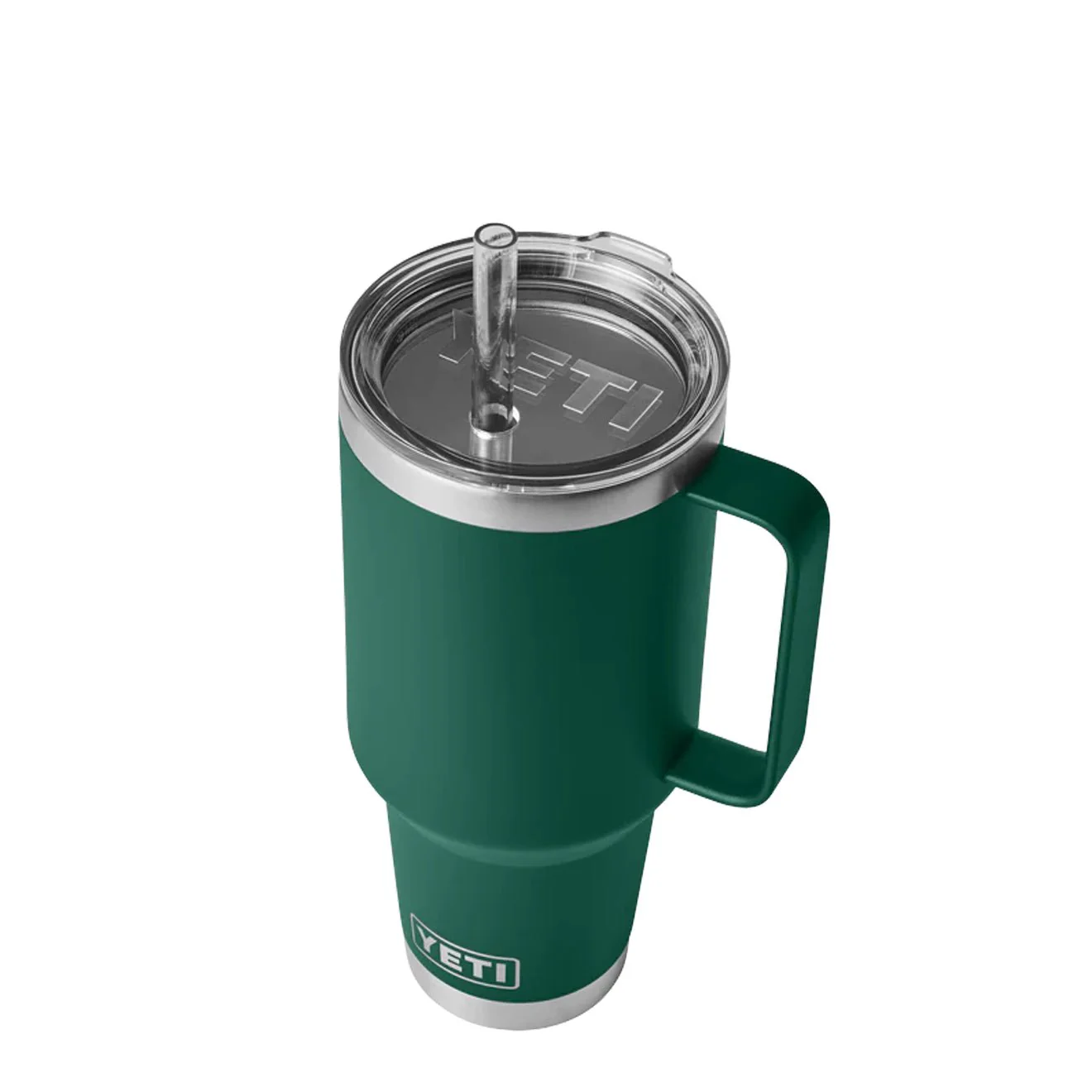 YETI Rambler 42oz Straw Mug Black Forest Green - Image 3