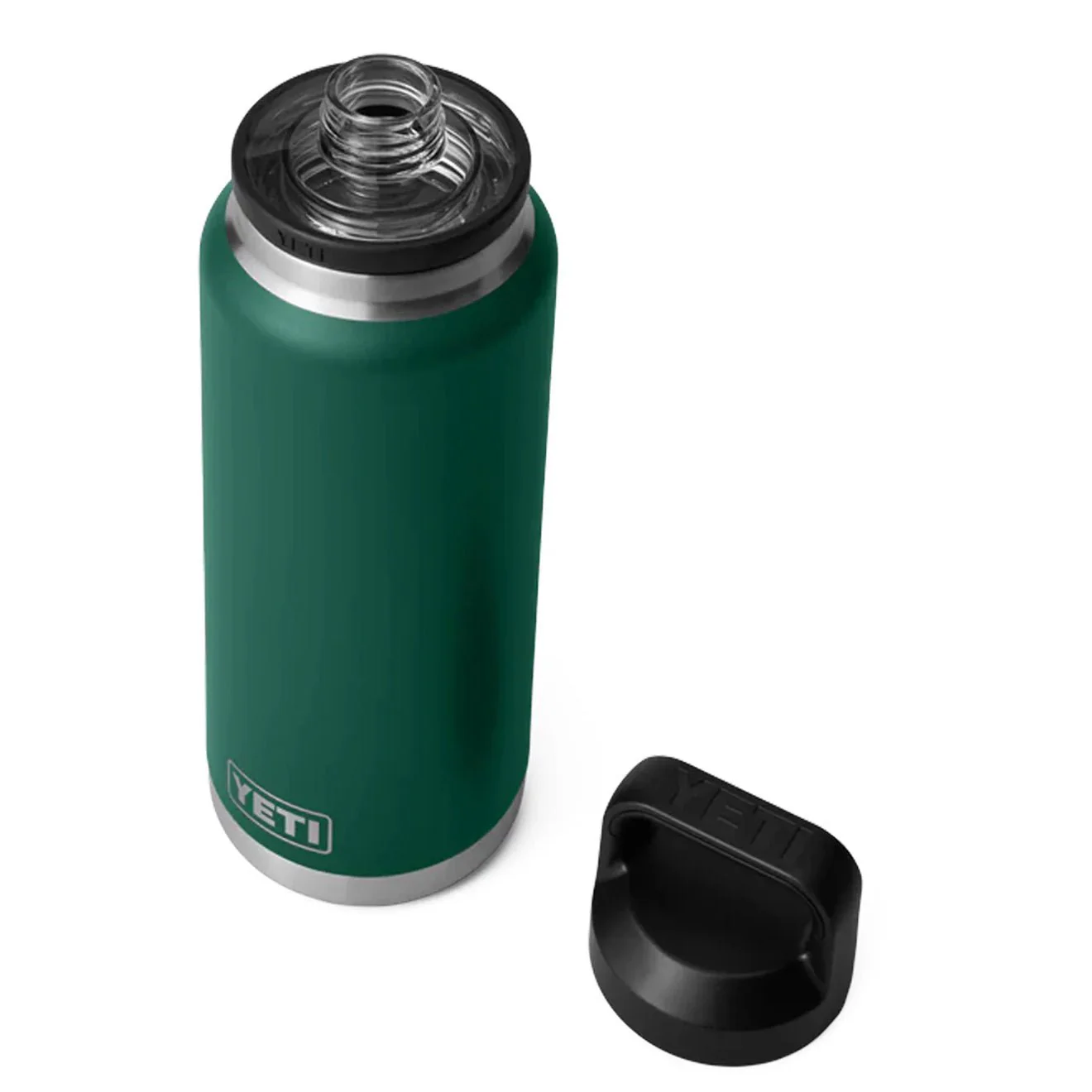 YETI Rambler Bottle Chug 36 oz Black Forest Green - Image 3