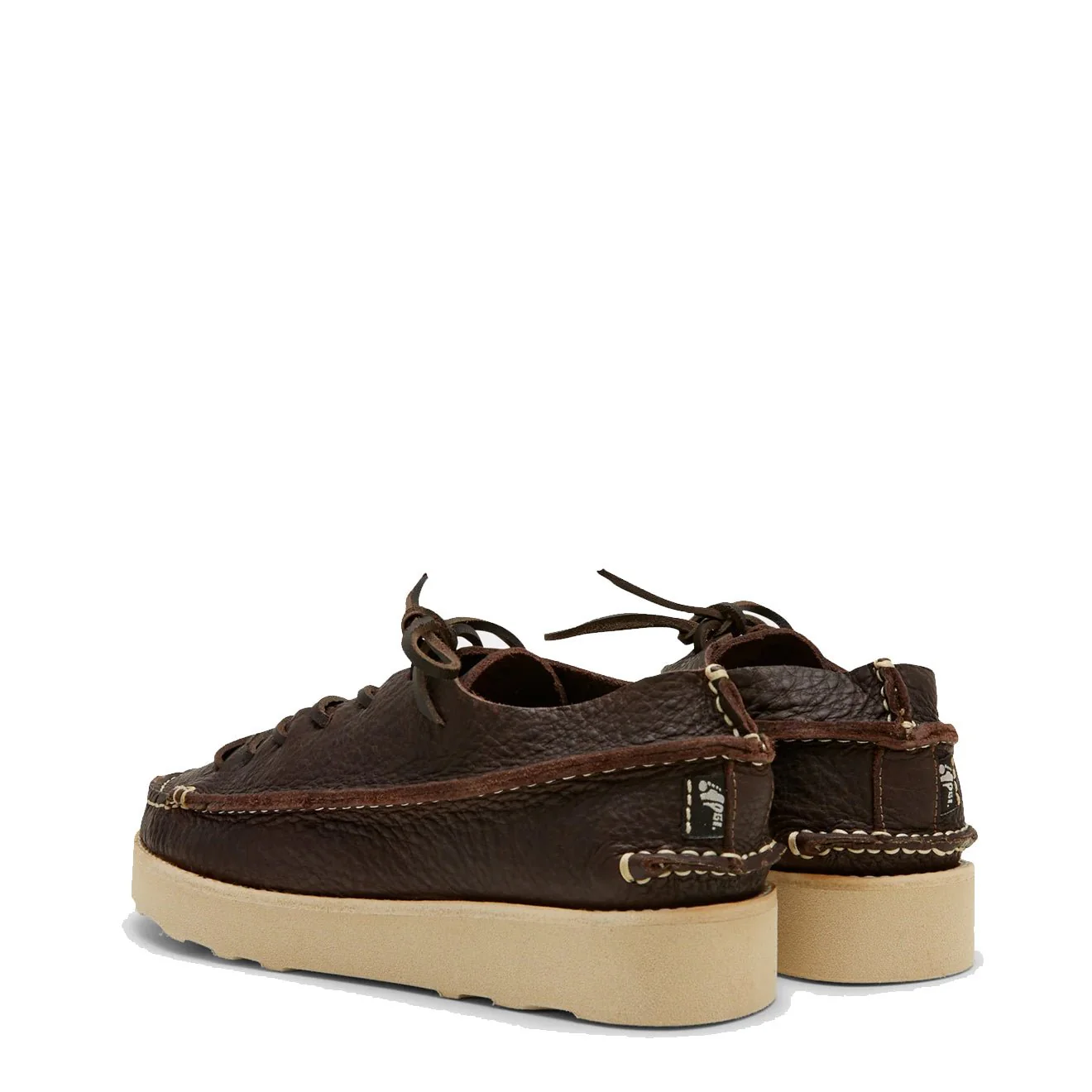 Yogi Womens Finn 3 Shoe Ostrich Leather Dark Brown - Image 3