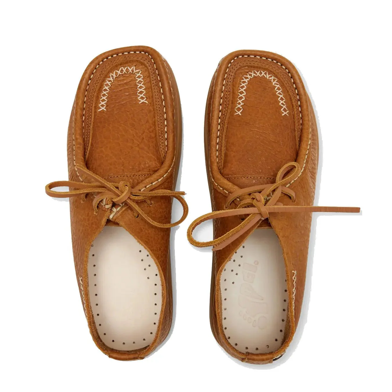 Yogi Womens Willard Ostrich Leather Shoe Honey - Image 3